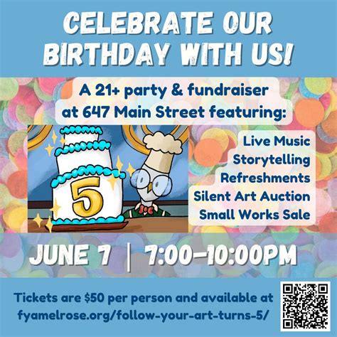 birthday party fundraiser.